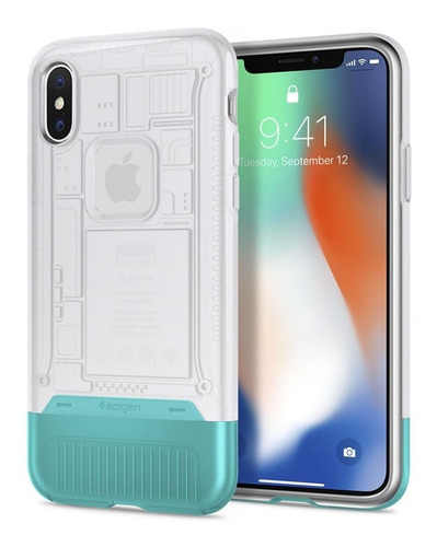 Capa Spigen Apple iPhone X Xs Edição iMac G3 Classic C1 Snow