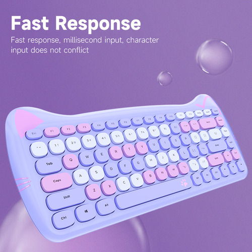 Combinação De Teclado E Mouse Sem Fio Geezer 2.4g Com Membra
