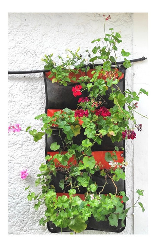 Imagen 5 de 10 de Jardín Vertical Reforzado - Fondo Impermeable De 8 Bolsillos