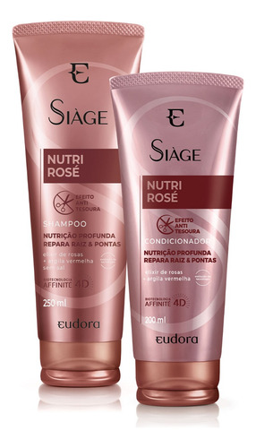  Kit Siage Nutri Rose: Shampoo + Condicionador - Eudora