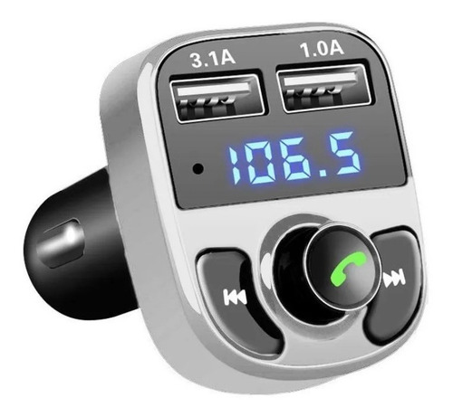Imagen 4 de 5 de Transmisor Fm Receptor Bluetooth Audio Radio Auto Stereo Mp3