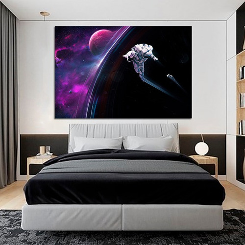 Cuadro Decorativo Para Hogar/ Negocio Recamara Astro Espacio