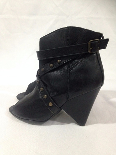 Botin 100% Cuero Marca Mor N°38 Color Negro