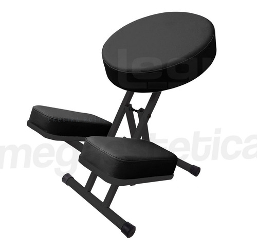 Imagem 2 de 7 de Cadeira Ergonômica De Joelho Postural - Kneeling Chair Black