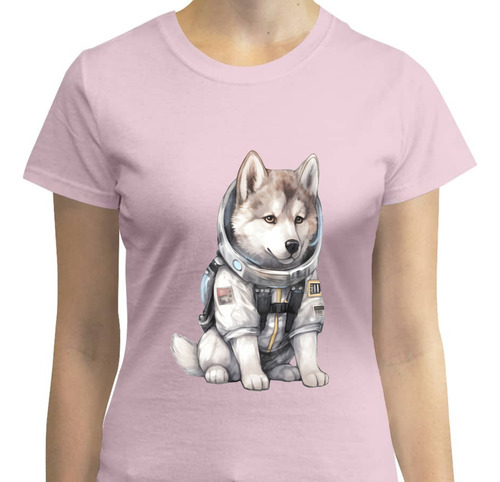 Playera Siberian Husky Astronauta - Espacio - Dog Lover