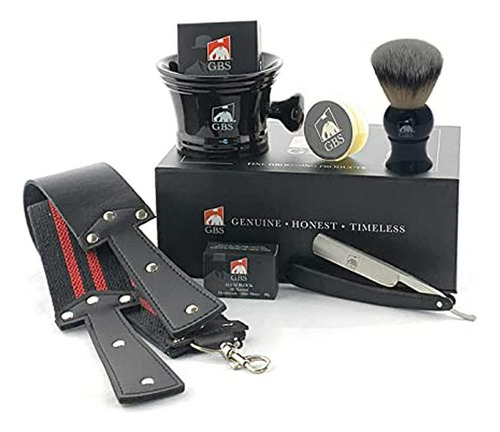 Afeitadora Rectas - Gbs Shave Ready  Wood Straight Razor + C