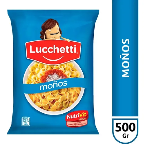 comprar Fideos Lucchetti Moños Paquete 500 Gramos