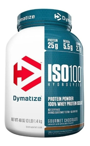 Proteína Iso 100 Hidrolyzed 3 - L a $148300