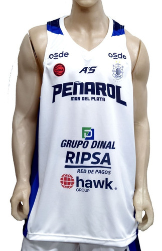 Camiseta De Basquet Peñarol De Mar Del Plata 21/22 A's