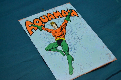 Cuadros De Chapa - Retro - Aquaman - Linterna Verde - Arrow