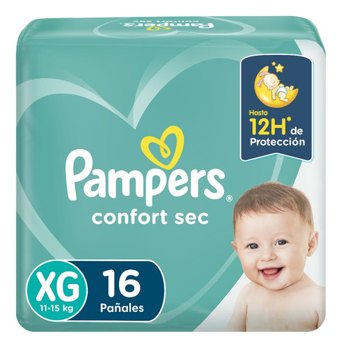 Pampers Confort Sec (xg) (16 Pañales)