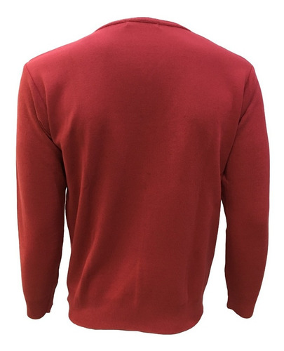 Imagen 4 de 4 de Suéter Rojo Cuello V Hombre