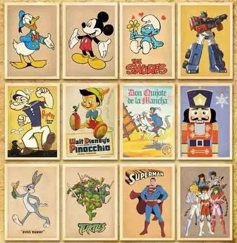 Imagen 2 de 4 de Juego De 32 Postales Dibujos Animados