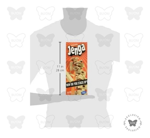 Jenga Clásico. Juego De Mesa Hasbro (Usado)