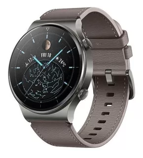 Huawei Watch GT 2 Pro Classic 1.39" caixa 46.7mm de titânio nebula gray, pulseira gray brown VID-B19