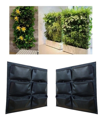 Jardin Vertical 12 Bolsillos Muro Verde Jv-4