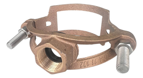 Abrazadera Toma Domiciliaria Bronce 4'' Salida Hembra 1''