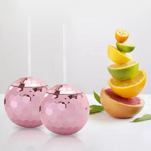 Suministros Para Fiestas Con Pajita De 20 Onzas De Oro Rosa