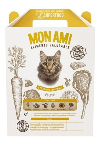 Mon Ami Alimentos Saludables para gato adulto sabor mix en bolsa de 6 kg