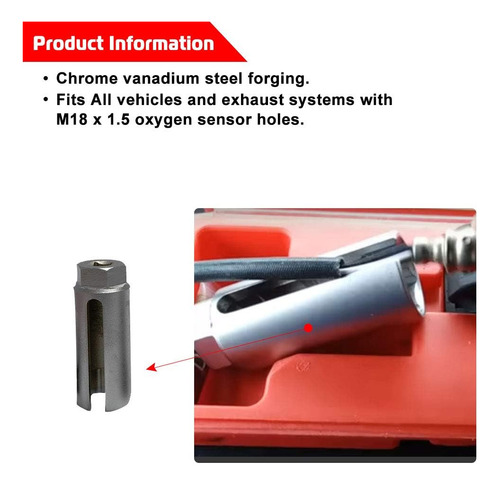 5 Pcs Automotive O2 Oxygen Sensor Socket Offset Wrench ...