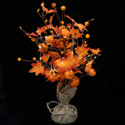 Adorno Led Para Árbol Iluminado, Decoración De Otoño Y Acció