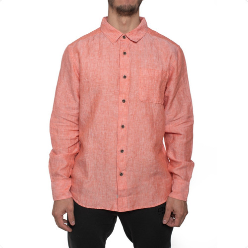 Camisa Quiksilver Hombre Coral Burgess Isle Aqmwt03345nly0