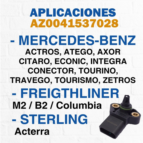 Sensor De Emisión De Gases Az0041537028 (map) Mercedes Benz