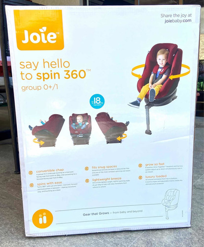 Silla De Bebé Joie Meet I-spin 360 Tm. Nueva, Sin Uso!!!!!