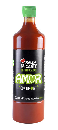 Salsa Picante Con Limón Mediano, Rojo, 33 Oz