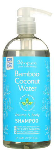 Shampoo De Agua De Coco Y Bambú 24 Onzas Líquidas