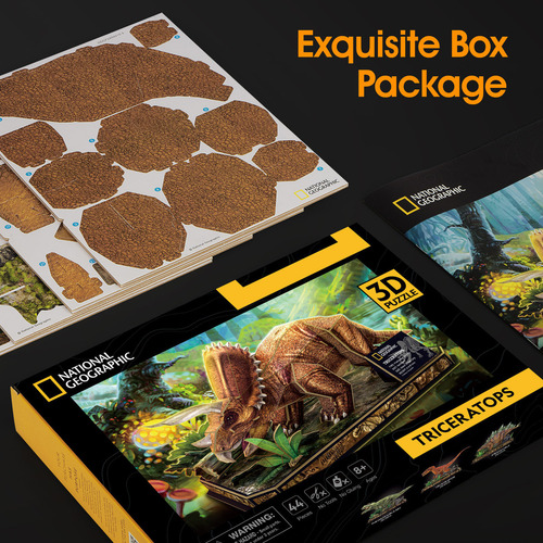 Puzzle 3d Triceratops National Geographic Wabro