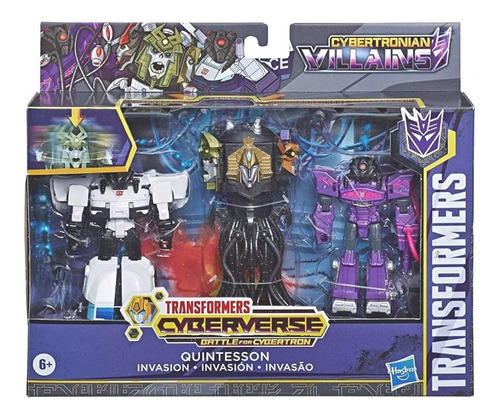Transformers Cyberverse Villanos Quintesson Invasion Nuevos