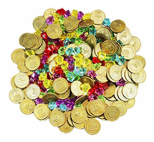 Joyin Toy, 288 Piezas, Monedas De Oro Pirata, Gemas Piratas