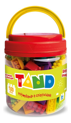 Brinquedo De Montar Tand Kids Pote 150 Peças Toyster