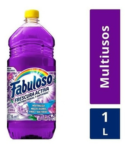 Caja Limpiador Fabuloso Lavanda 12 Botellas De 1 Litro