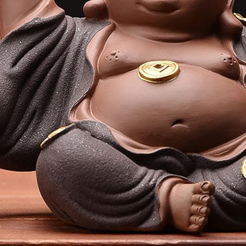 Buda De La Abundanci Cerámica Maitreya Buda Sonriente 10cm