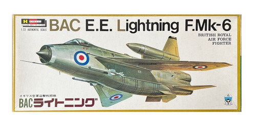 Avion A Escala Bac E.e. Lightning F Mk.6 Hasegawa 1:72