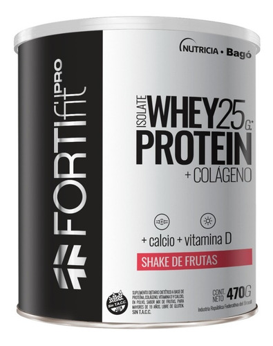 Imagen 5 de 5 de Pack Fortifit Pro Whey Protein Isolate Shake De Frutas