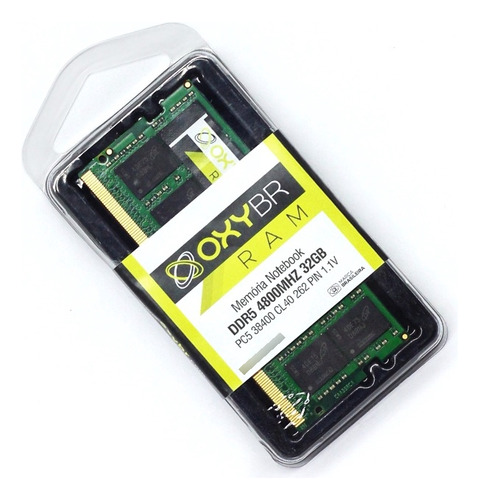 Memória Ram Ddr5 4800mhz 32gb Notebook Oxybr