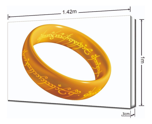 Cuadro Moderno Anillo De Poder 94x142cm