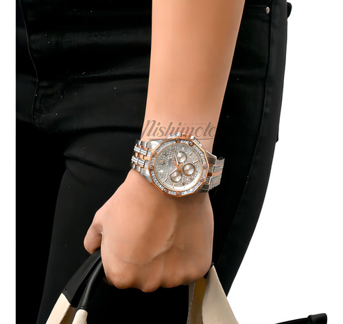 Relógio Bulova Masculino Multifunção Octava Crystal Cor da correia Misto rose Cor do bisel Rose Cor do fundo Cristal