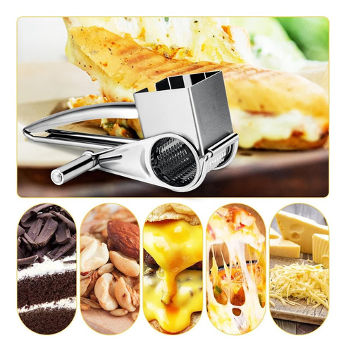 Rallador Queso Rayador Manual Espiral Nicer Dicer Slicer