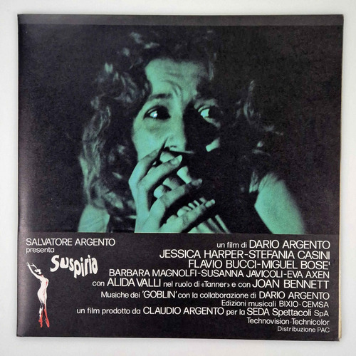 Goblin - Suspiria (1977) 1era Ed Italia Vinilo Lp Estándar (Usado)