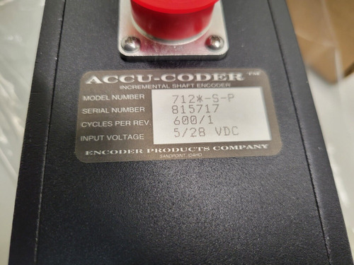 New Old Stock! Accu-coder 600/1 Cpr 5/28vdc Incremental Ccm
