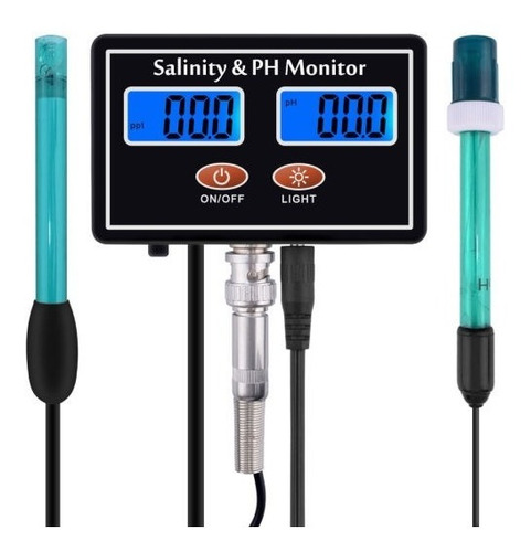 Peachimetro Phmetro Medidor Ph Digital Y Salinidad  2 En 1 