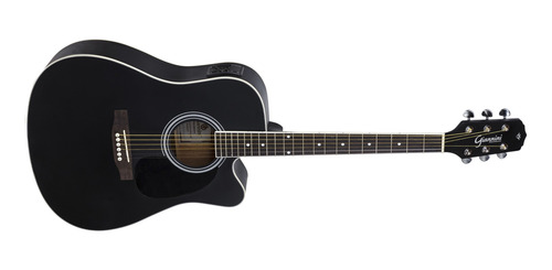 Imagem 2 de 2 de Violão acústico GianniniPerformance GDC-1 CEQ para destros satin black verniz fosco