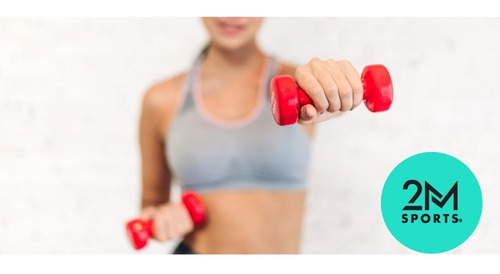 Imagen 7 de 9 de Pesa Mancuerna 4 Kg Fitness Recubierta En Goma Importada