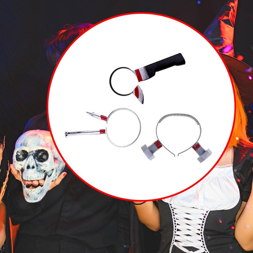 / Diadema De Terror De Halloween, Tornillo De Clavo De