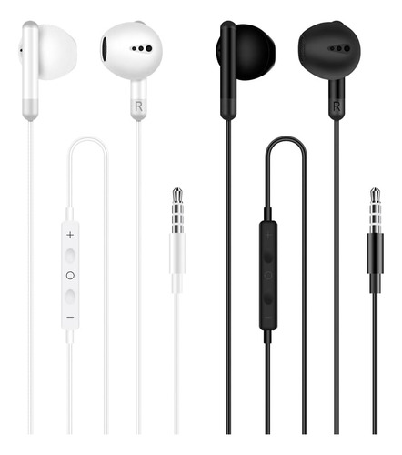 Umeizxin 2 Pack De Auriculares Con Cable Con Conector De ...