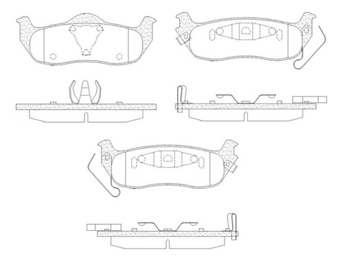 Pastilha De Freio Traseira Jeep Grand Cherokee 4.7 16v V8 .